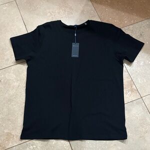 Elegant Black Short Sleeve Men's Tee